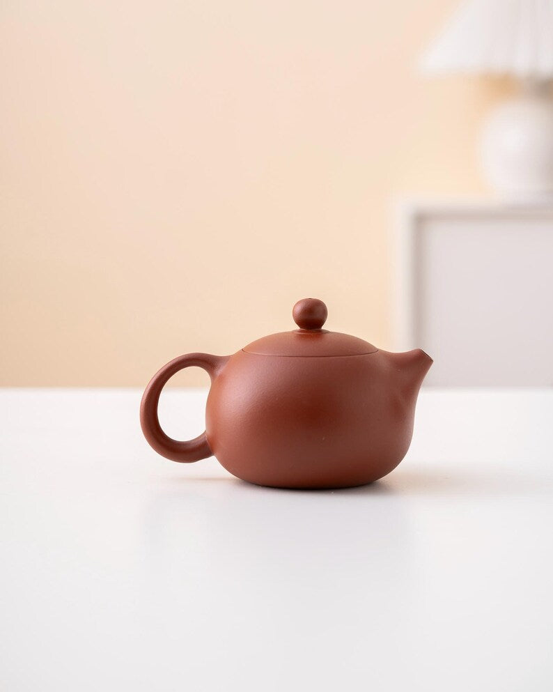 Hand-painted Lotus Purple Clay Teapot from Yixing 100ml