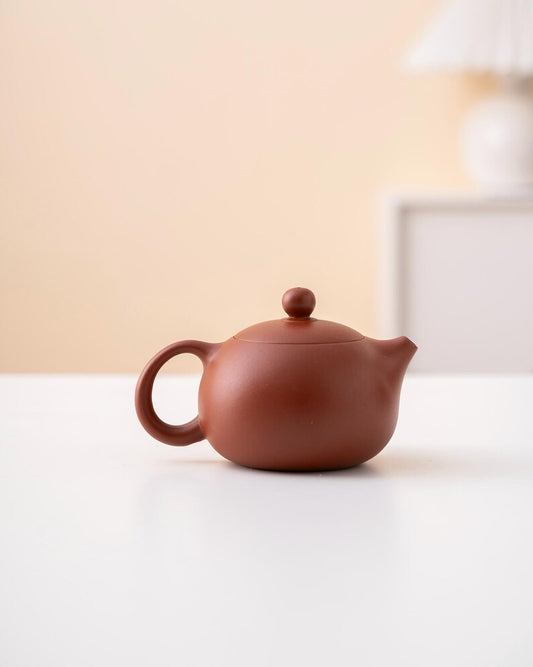 Hand-painted Lotus Purple Clay Teapot from Yixing 100ml