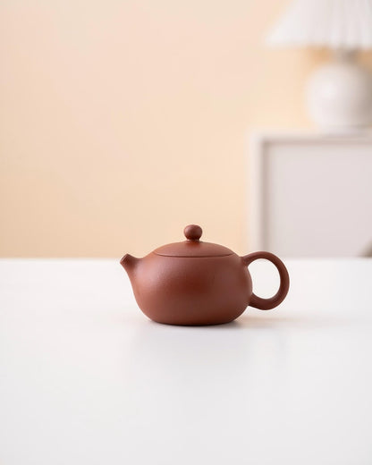 Hand-painted Flower Purple Clay Xishi Teapot from Yixing 100ml