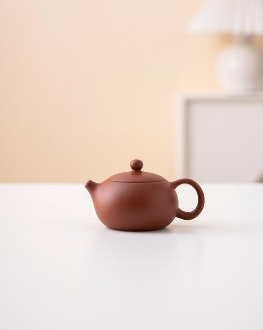Hand-painted Flower Purple Clay Xishi Teapot from Yixing 100ml
